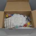 Fulmoon 24 Set Mini Acrylic Paint Set for Kids 12 Colors/8 Colors Adults Washable Mini Painting Kit Arts Crafts Party Favors Filled Brushes Palettes Bulk for Classroom Home Supplies