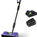 20V Lithium-Ion Cordless Electric Snow Shovel, 12 inch Snow Blower, Electric Snow Thrower with 2Ah Battery and 1 Hour Fast Charger