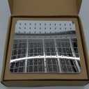 Hibbent All Metal Shower Head, 10'' High Pressure Rainfall Shower Head/Handheld Showerhead Combo with 12'' Adjustable Curve Shower Extension Arm, 10 Sprays, 71'' Shower Hose, Showerhead Holder, Chrome, Square 10