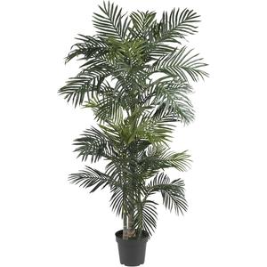 HAIHONG 6FT Artificial Palm Tree,Faux Areca Palm Plant with Real Touch Leaves and Adjustable Branches,Fake Tropical Palm Tree for Home Office Indoor Outdoor Modern Decoration