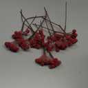 Leinuosen 12 Pack Christmas Tree Red Sugared Berry Picks 9 Inch Artificial Christmas Wreath Berry Stems Xmas Branches Ornaments Decorations for Tree Topper Vase Fillers Home Table Decor