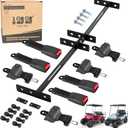 10L0L Universal 4 Passenger(2+2) Golf Cart Seat Belt Kit for EZGO, Yamaha, Club Car, Fits Front Rear Seat with Bracket
