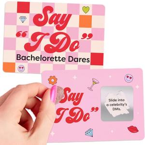 xo, Fetti Bachelorette Scratch Off Card Game Gift - 25 Dares | Bachelorette Party Decorations, Bride to Be Gag Gift, Bridesmaid Favors, Bridal Shower Supplies, Dare Girls Night Out