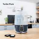 Babymoov Turbo Pure Steam Sterilizer Dryer, Patented Purified Sterilization, Fast & Clean Drying, Baby Bottle Storage and Easy Use (Elimates 99.9% of bacteria)