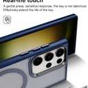 Magnetic for Galaxy S23 Case,[Compatible with Magnetic],[10 FT Military Grade Drop Protection] Slim Protective Translucent Matte,TPU+PC Luxury Protective Phone Case Blue 16-s23-02