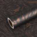 VEELIKE Bronze Black Concrete Wallpaper Textured Peel and Stick Metallic Industrial Wallpaper for Walls Removable 15.7''x118'' Self Adhesive Vinyl Concrete Contact Paper for Bedroom Accent Walls