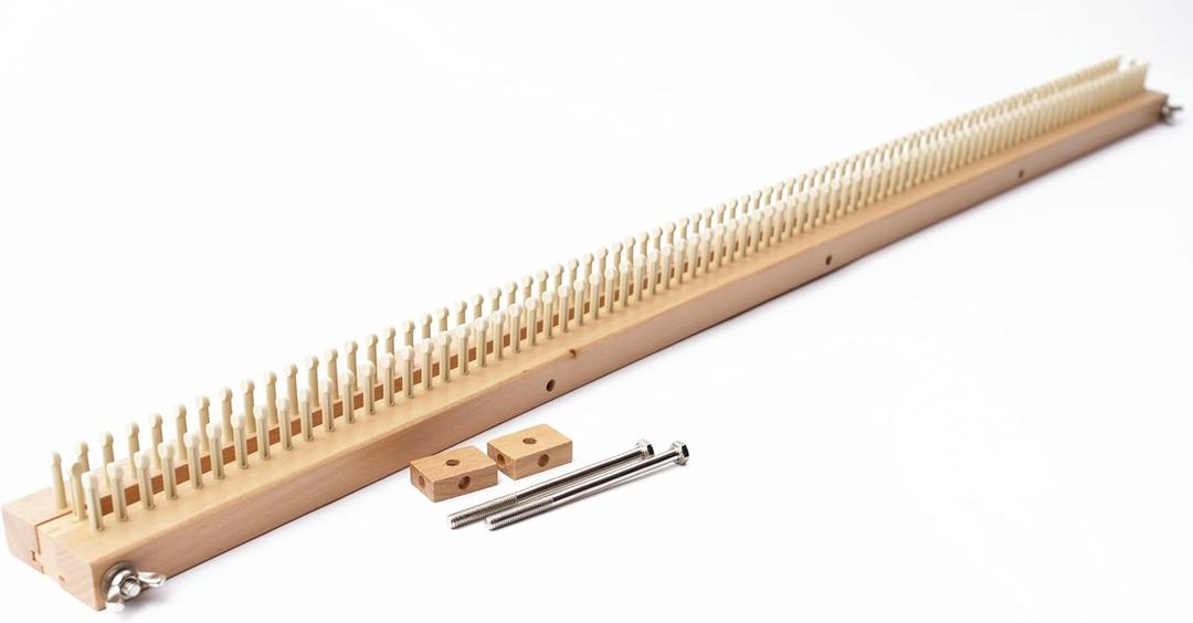 Authentic Knitting Board 38" Knitting Loom, for Blankets, Adjustable, Single Knit and Double Knit