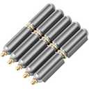 Zonon 5 Pack BBQ Smoker Bullet Weld on Bullet Hinge Carbon Steel Weldable Barrel Hinges Heavy Duty Weld on Hinge Detachable Gate Door Hinge for Swing Door Trailer Ramp(4 Inch)