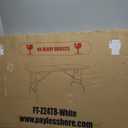 FDW Folding Half Portable Foldable Table for Parties Backyard Events (White, 6 FT 70 * 29) (White, 8 FT)