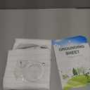 Grounding Sheets for Queen Size Bed, Grounding Bed Sheets with 10% Silver Fiber, Earth Connected Sheets for Better Sleep, Energy, Pain Relief, Inflammation, White, 27"*60"