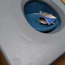 Bedside Commode - Rolling Shower Chair with Wheels - Portable Toilet for Elderly - Rear Locking Wheels 7-qt Commode Bucket Included, HDB-601A