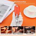 PIFOOG Key Fob Cover Fit for Mazda Leather 4 Buttons Car Keys Case Shell Protector with Metal Keychain Accessories Fits for Mazda 3 6 CX5 CX9 CX3 MX5 Smart Keys Girly Women Orange 1PC