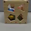 Coogam Wooden Montessori Toys for Toddlers, Shape Sorting Cube Fine Motor Skills Game for Year Old 18 Month+ Baby Boys Girls Gift