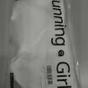 RUNNING GIRL Yoga Tank Tops for Women Built in Shelf Bra B/C Cups Strappy Back Activewear Workout Compression Tops (White, M)