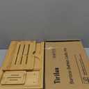 XcE Foldable Bathtub Tray Expandable to 105cm for Luxury Bath, Bath Tray for Bathtub (Bamboo)