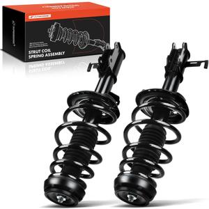 A-Premium Front Pair (2) Complete Strut & Coil Spring Assembly Compatible with Chevrolet Volt 2012 2013 2014 2015, Driver and Passenger Side