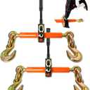 YATOINTO Electric Torque Drive Load Binder 2 Pack | Fits 3/8-1/2 Chain | 9,200 lbs SWL | Heavy-Duty Ratchet Binder Compatible with Portable Drill for Fast Cargo Tie-Down & Load Securement