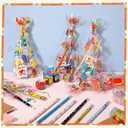 Sabary 147 Pcs Back to School Stationery Party Favor Bulk Pack with Pencil Eraser Slap Bracelets Cards Treat Bags for Kids Classroom Gift Exchange School Prizes Reward Carnival Events