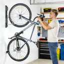 CXWXC Bike Rack Garage - Swivel Bike Wall Mount Rack - Bike Hangers for Garage, Space-Saving, Indoor Bike Storage Rack for Road, MTB, and Hybrid Bicycles
