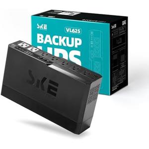 Amazon.com: SKE Compact Size 625VA/360W UPS Battery Backup & Surge Protector for Computer UPS Uninterruptible Power Supply Phoenix VL625 : Electronics
