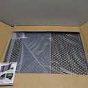 Aluminum Alloy RV Entry Screen Door Grille Adjusts from 22"- 31.5", Adjustable RV Door Screen Protector, Black