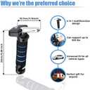 Portable Car Door Assist Handle for Elderly and Disabled with Seatbelt Cutter, Window Breaker, LED Light  Multifunctional Automotive Support Tool.