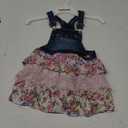 Jordache Girls’ Denim & Floral Tiered Dress, Size 4T