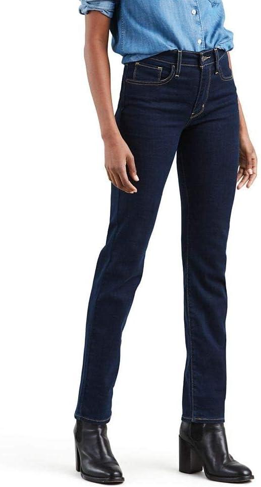 Levi's Women's 724 High Rise Straight Jeans (30 Long, Cast Shadows - Dark Indigo)