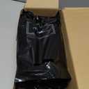 MelonArt Thank You Bags for Small Business, 200pcs Black Plastic Retail Bags Merchandise Bags with Handles Bulk Large Reusable Shopping Boutique Bags 8x12 and 12x15 for Stores Clothes Supplies (Black)