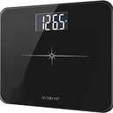 NUTRI FIT Extra-Wide/Ultra-Thick Digital Body Weight Bathroom Scale with 3 Inch Large Easy Read Backlit LCD Display Max Capacity 400lb Step-on Technology, Black : Industrial & Scientific