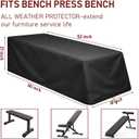 Weight Bench Cover Waterproof Heavy Duty Exercise Workout Bench Cover, Home Gym All-Weather Protective Covers Fit for Sit-up Board Flat Lifting Benches and Fitness Equipment