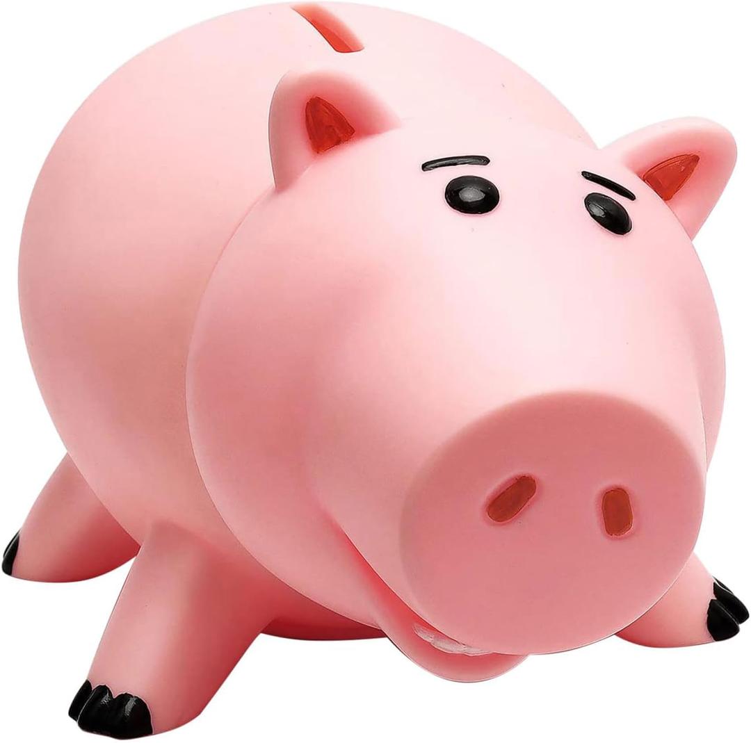 Piggy Bank, Cute Plastic Coin Bank for Boys and Girls, Unbreakable Pig Money Bank for Kids Gift (Pink)