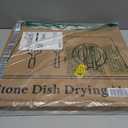 Plentio Quick Dry Stone Drying Mat for Kitchen Counter, WaterAbsorbent Diatomaceous Dish Drying Mats, MultiPurpose Stone Drying Tray for Cups Dishes Bottles