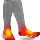 Heated Socks for Men Women Electric Rechargeable Battery Powered Heated Socks,Winter Warm Heated Thermal Insulated Socks for Outdoor Sports Climbing Hiking Hunting Skiing, Large