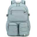 Lohol Fashion Backpack with Anti Theft Pocket, Water Resistant Travel Daypack for Teen Girls & Boys (Smoky Grey)