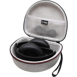 Headphone Case Compatible with Beats Studio Pro/Solo 4 / Studio 3 / Solo 3 / TOZO HA1 and for TOZO HT2 On-Ear Bluetooth Headphones - Light Gray