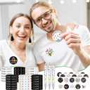 168 Pcs Cancer Awareness Themed Gift Sets Including 36 Cancer Badge Reel 36 Ribbon Silicone Bracelet Wristband 36 Ballpoint Pens and 60 Roll Stickers for Oncology Nurse, Women Decor