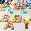 Larger Charcuterie Board Letters for Baby Shower Gender Reveal Party, 12" Wooden Charcuterie Party Decorative Box, Candy Cupcake Serving Tray Food Dish Plates (Baby - 12 INCHES)