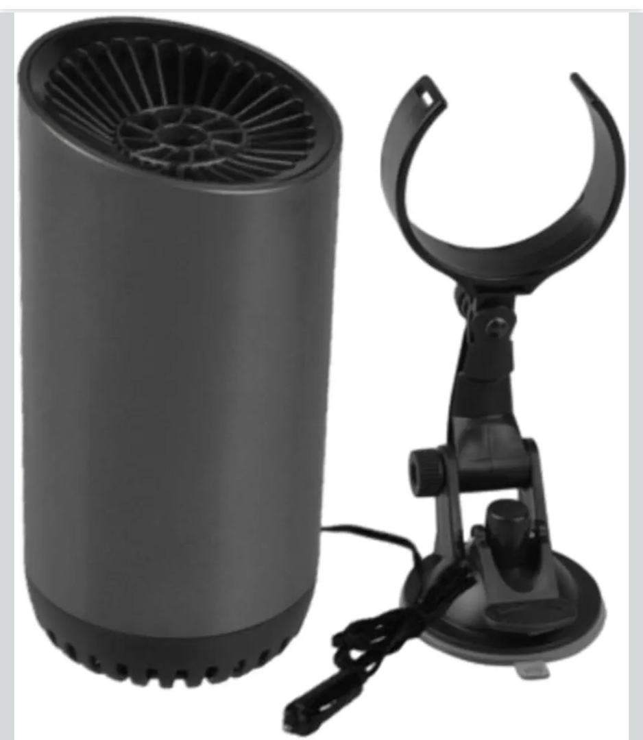 Riloer Portable Car Heater Defroster, 180° Rotating Windshield Defogger, 12V 150W Vehicle Warmer Cooler Fan with Thermostat, Plugs into Cigarette Lighter USB for Car SUV Truck RV Trailer