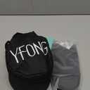 YFONG Travel Pillow for Long Flight Airplane, Head Strap Combo with 3D Contoured Sleep Eye Mask, Neck Pillow for Travel Essential, 360 Support Memory Foam Headrest, Prevent Bobbing, Drawstrap - Black