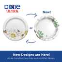 Dixie Ultra 10 Inch Heavy-Weight Paper Plates By GP PRO, Pathways Botanical Design, 500 Count (125 Disposable Plates Per Pack, 4 Packs Per Case), SXP10PATH