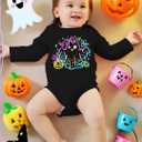 Baby Boys Girls Cotton Romper Newborn Funny Saying Bodysuit Long Sleeve Infant Neutral Jumpsuit 0-12 Months