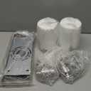 Brushed Nickel Bathroom Light Fixtures, Wall Mounted 2-Light Bathroom Lights Over Mirror with Clear Glass Shade,Wall Sconces for Kitchen Living Room Bedroom