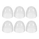 Toyvian Milk Bottle Caps Replacement, 6 Pcs Clear Plastic Feeding Bottles Lids Replacement, The Bottom Diameter is Approximately 6.2cm