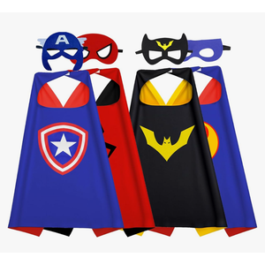 Kids Capes and Masks Boys Girls Costumes for Halloween Christmas Cosplay Dress Up