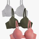 Fruit of the Loom Women's Smooth Cotton T-Shirt Bra Pack - Ultra-Soft, Flexible, and Invisible Under Tees
Size 38D