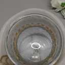 Ins Style Vase with Artificial Flower Set 1 Piece Fake Rose Berry Leaf Floral Flower Arrangement Glass Rose (White S)