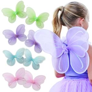 Butterfly Craze Girls' Fairy, Angel or Butterfly Wings  Costume Accessories for Parties  Colors: Blue, Green, Pink, Purple