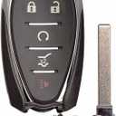 MechanMagic Key Fob Replacement Compatible with Chevrolet Equinox 2018-2021, Plastic Material, SUV, 5 Button, 315MHz, Part Numbers 13584498 13529650, FCC ID HYQ4AA