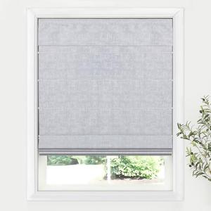 LazBlinds Cordless Roman Shades for Windows, Blackout Room Darkening Thermal Insulated Window Blinds, Lightweight Fabric Blinds for Indoor Windows, 31" W x 60" H, Light Grey